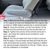 GXARTS Left and Right Leather Seat Armrest Cover Compatible with