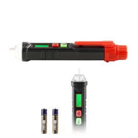Adjustable Sensitivity Non-Contact Voltage Detector Dual Range AC 12V-1000V/48V-1000V Live Null Wire Tester for Voltage MetersDefault: Default