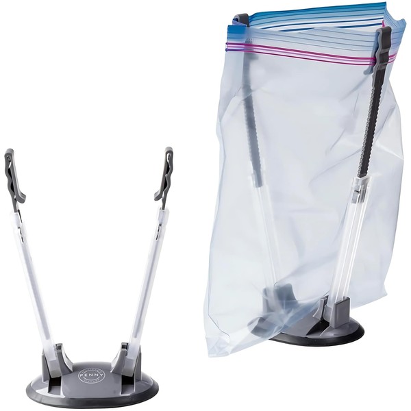 PPP (2 Pack) Baggy Rack Holder for Food Prep Bag