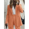 PRETTYGARDEN Women's Fall Two Piece Outfits Blazer Jacket Wide Leg