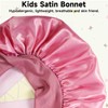 Bgtecho 2 PCS Kids Satin Bonnet,Silk Bonnet for Sleeping,Cute Pattern