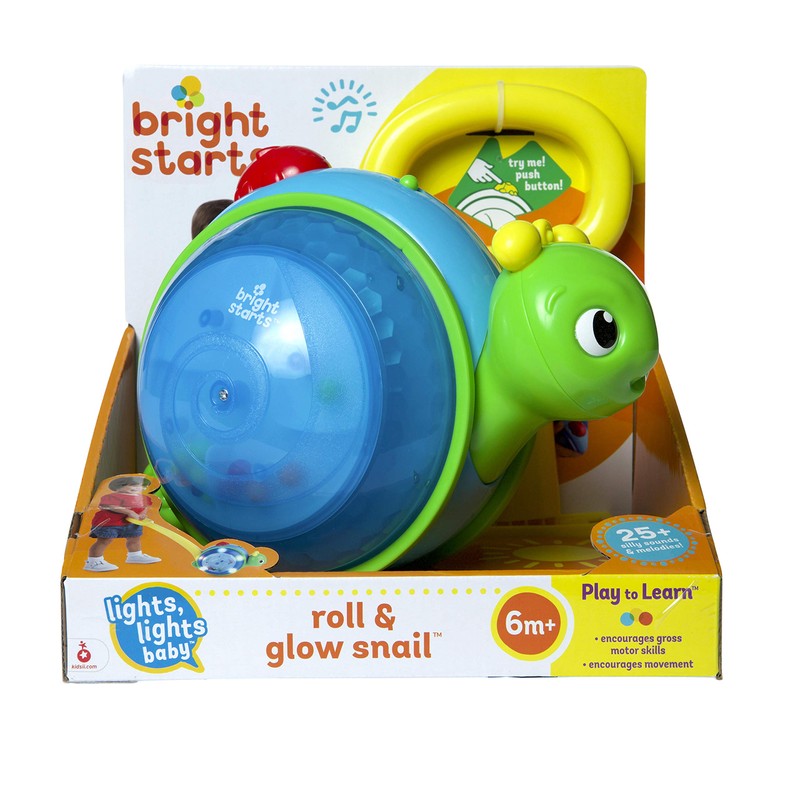 Bright Starts, Spielzeug, Schiebetier Schnecke Roll and Glow Snail Toy