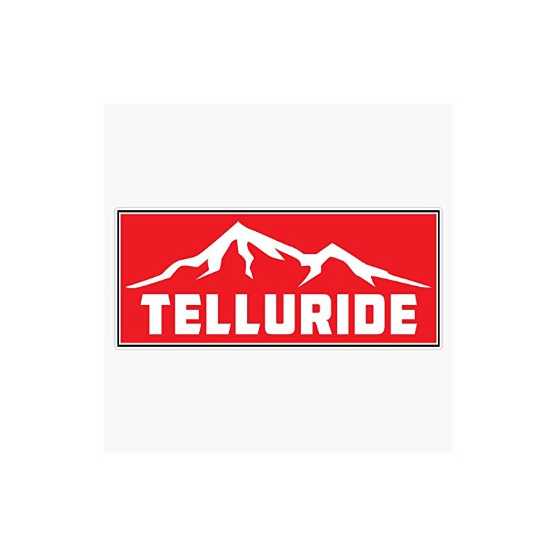 Skiing Telluride Colorado Ski Snowboarding Bumper Sticker Window Vinyl Decal