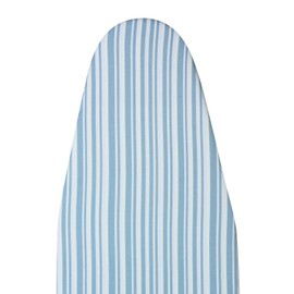 Polder Standard Ironing Board Cover, Stain Resistant, Water Repellent, 54 x 15-17, 100% Cotton Cover with 12mm Pad and Bungee Cord Binding, Beach Stripes