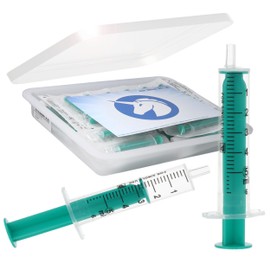 Horn Medical Disposable Syringe Set in Practical Horn Box - Brown Syringes Individually Sterile Packed - Various Designs, 5 ml