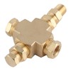 Sensor Adapter Distributor Oil Pressure Temperature Connector 1/8in‑27 NPT 1/4in‑18