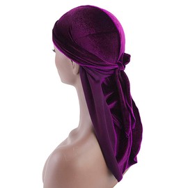 zalati Durag Cap Headwear, Purple