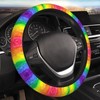 Rainbow Wash Car Steering Wheel Cover - Universal 15 inch