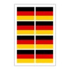 Generisch Set of 8 Germany Flag Stickers | Sticker Germany