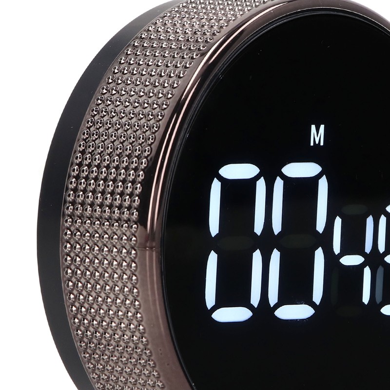 Kitchen Timer Rotating Silent Magnetic Suction Kids Study Timer LED