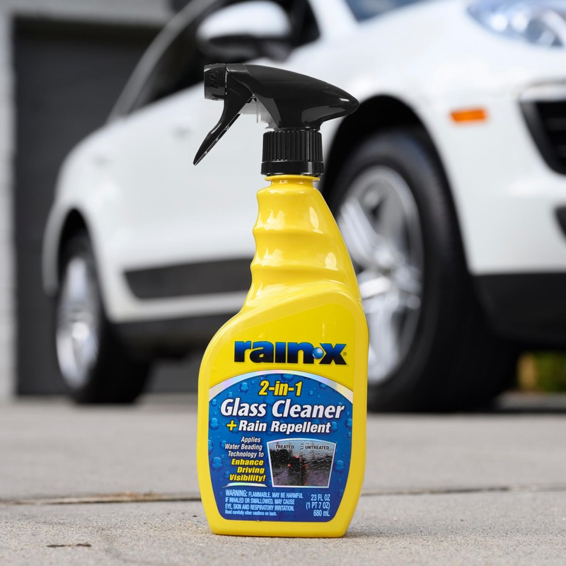 Rain-X 5071268 2-in-1 Glass Cleaner and Rain Repellant, 23 oz.