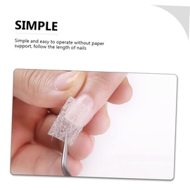 minkissy 60pcs Extended Fiber Hotfix Tool Nail Silk Fiberglass Nail Care Fiberglass Nails Silk Fiber Nails Multitools Nail Care Kit Nail Extension Tool White Extension Glue Multifunction