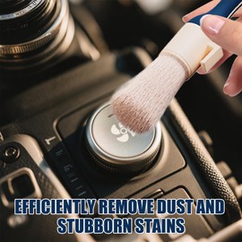 Car Interior Cleaning Brush,Upholstery Cleaning Brush - 360 Degree Rotating, Non-Scratch, Vehicle Detailing Supplies for Upholstery Care Vent Care Auto Maintenance
