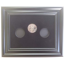 Tiny Treasures Black Display Frame for 3 American Eagle Silver Coins (Not Included)