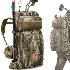 NEW VIEW Bow Hunting Backpack for Men, Camo Backpack with Quiver Holder for Saddle Hunting - Color: Color 3