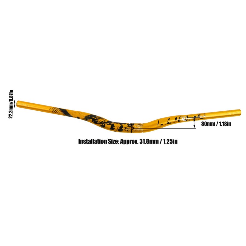 Bike Handlebar Handle Riser Bar Extra Long Aluminium Alloy 31.8x720mm