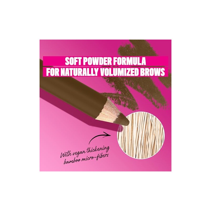 Nyx Professional Makeup, Powder Louder Brow Pencil, Lápiz de Cejas,