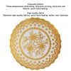 2pcs Hot Lace PVC Golden Plastic Table Mat, Bowl Coaster
