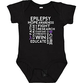 inktastic Epilepsy Awareness Walk Shirt Baby Bodysuit 6 Months 0040 Black 26348