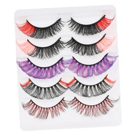 TOVINANNA 5pairs Manga Lashes Russian Curl Chemical Eyelashes for Makeup Eyelash Extension Tool
