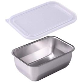 Ernest A-77522 Tsubamesanjo Bat (with Lid), Deep Shape, Square Type, 1/4 Size, Stainless Steel (Square Bat with Lid for Cooking), Popular Brand of Major Restaurants