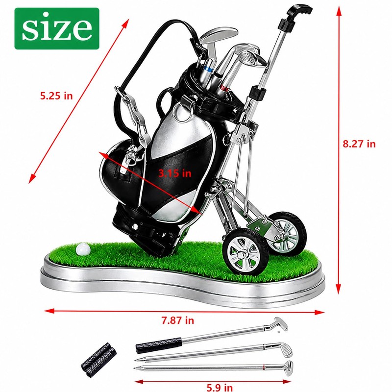 SANTA CASA Golf Pen Holder with 3 Pens – Mini