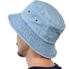 NEWHATTAN Bucket Hat Hat 18. Denim Light Blue, blue (light)