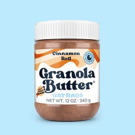 Oat Haus Cinnamon Roll Granola Butter - Sweet Flavor, Organic Ingredients, Perfect for Breakfast or Snacking - Pack: 1 Jar