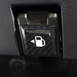 HASEPRO (ハセ・プロ) Magical Carbon NEO Fuel Lid Opener Emblem Type A Black NFOE-1BLK