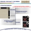 Windscreen4less Fence Privacy Screen Heavy Duty Windscreen Fencing Mesh Fabric