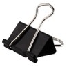 Binder Clips, Medium Size, Black Metal, 50-Pack with Storage Box