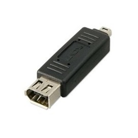 LINDY 4 Pin Male to 6 Pin Female FireWire Adapter Mini Version (70395)