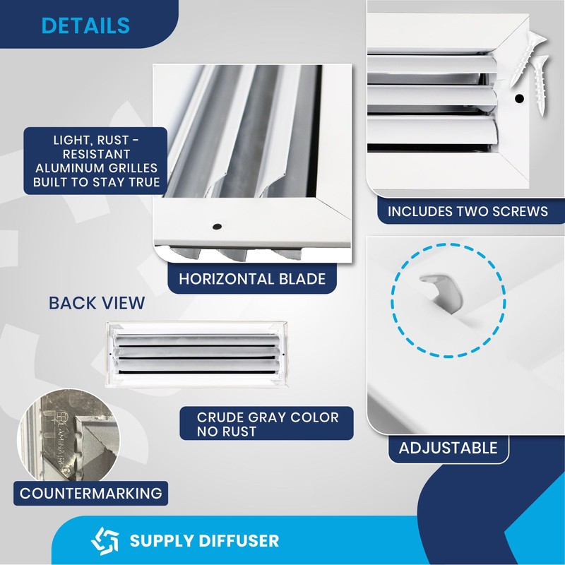 4" x 14" Duct Hole [5.6" x 15.6" Face] Aluminum