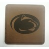 Penn State Lions Engraved Leather 4"x4" Coaster