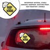 4 Pieces of Baby Stickers On The Car, Safety Warning
