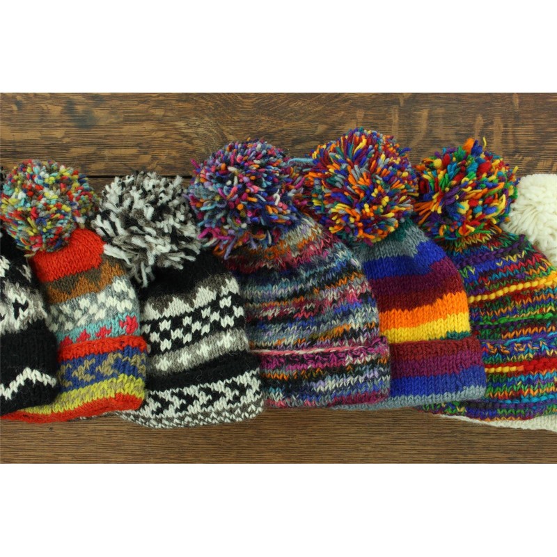 LOUDelephant Sheep Knitted Wool Hat, Green, Sky Blue, Unit size