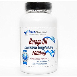 Borage Oil Concentrate Emulsified Dry 1000mg // 100 Capsules // Pure // by PureControl Supplements