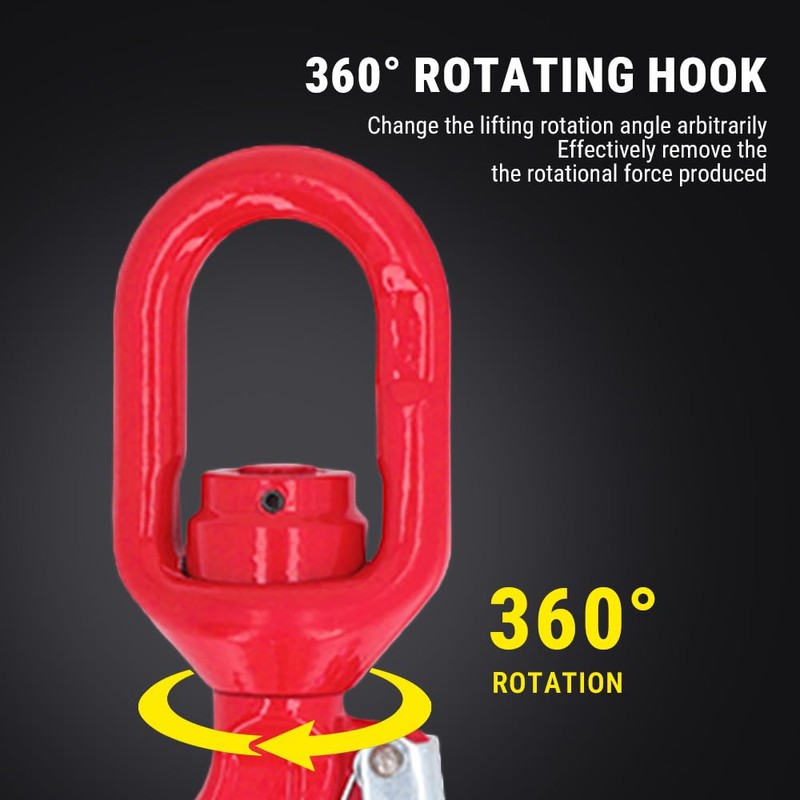 Uadme Heavy Duty Lifting Hook, 2Ton Alloy Steel Engine Crane