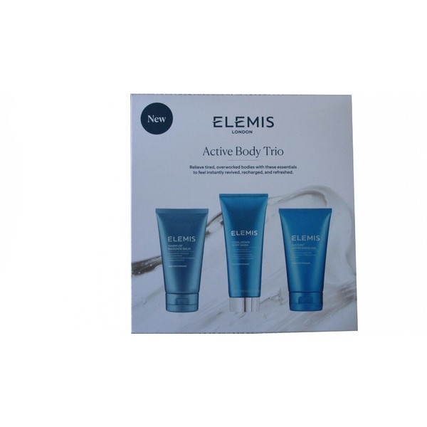 ELEMIS ACTIVE BODY TRIO  Refreshing  Gel - Warm Up Massage Balm - Cool Down Wash