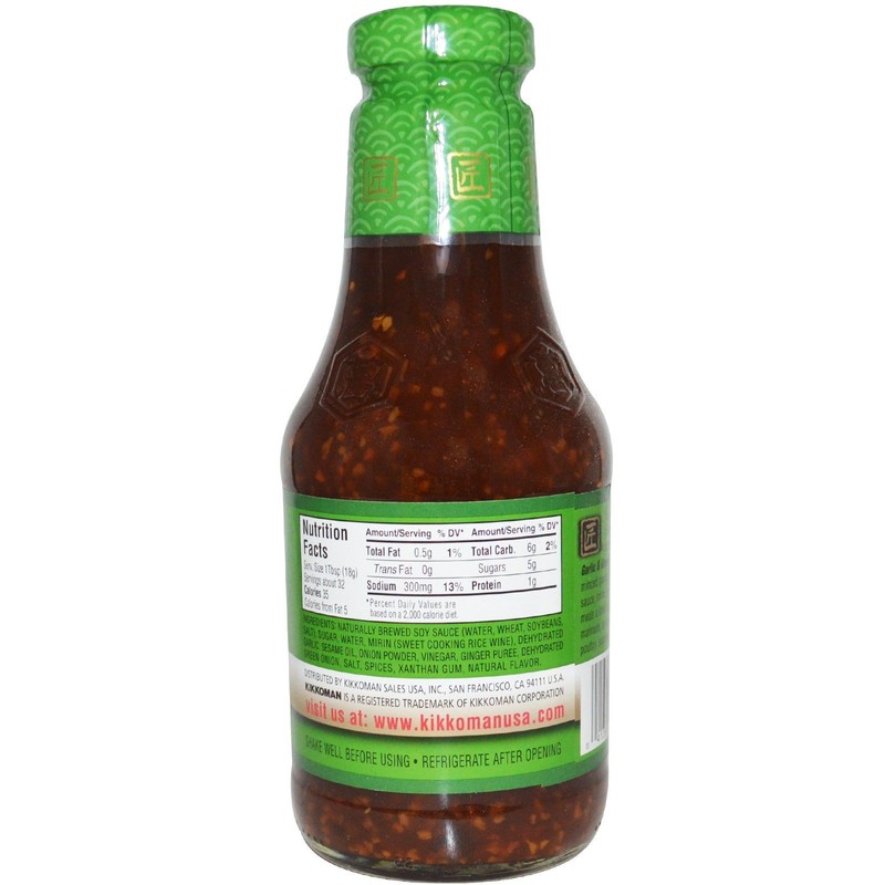 Kikkoman, Teriyaki Sauce, Garlic & Green Onion, 20 1/2 oz