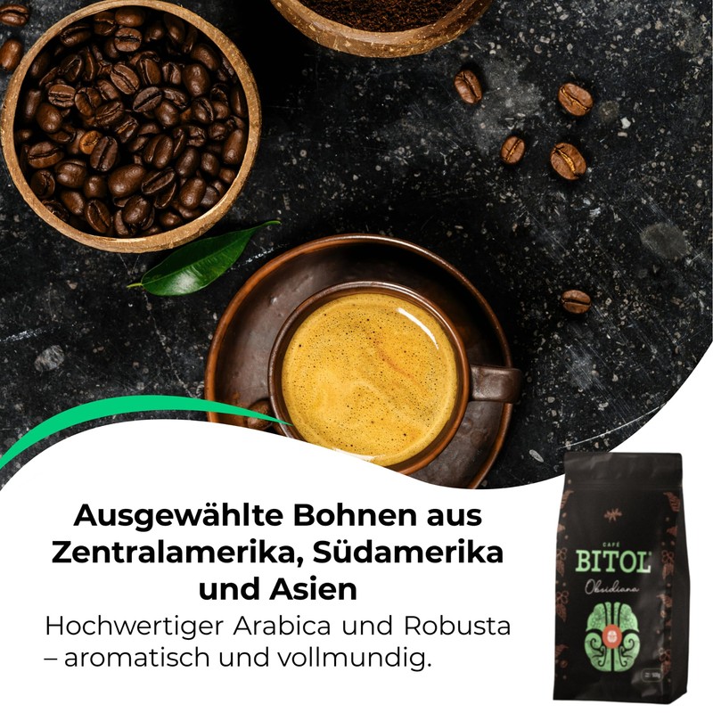 BITOL Coffee Ground Intensive with Strong Flavour Smoky Profile Blend