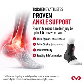 McDavid Ankle Brace Ultralight for Sprained Ankle, Figure 8 Ankle Braces, Lace up Ankle Brace, Ankle Braces for Men and Women, Ankle Support Brace and Stabilizer