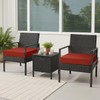 idee-home Outdoor Chair Cushions Set of 4, Outdoor Seat Cushions