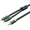 VENTION 3.5mm Male to 2RCA Male Audio Cable Cotton Braided