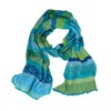 Invero, Pattern Scarf Flora, 100% Cotton (KBA), Caribbean
