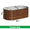 SnugNiture 4x2x1.5ft Raised Garden Bed Outdoor, 17" Tall Galvanized Metal