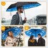 TechRise Umbrella Pocket Umbrella Storm Resistant Large -10 Ribs Windproof