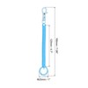 [PATIKIL] Elastic Coil Spring Keychains, Set of 4 Anti-lost Keychain