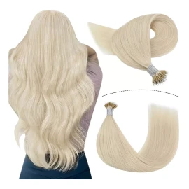 YoungSee Extensiones Cabello 1gr 14in Platino Rubio