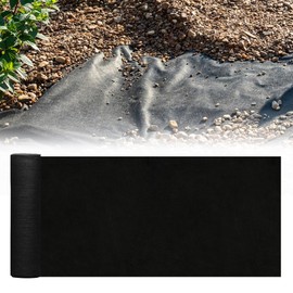 4FT*100FT 7 oz Non Woven Geotextile Landscape Fabric, PP Drainage 350N Tensile Strength & 440 N Load Capacity for Ground Cover, French Drains, Underlayment, Erosion Control, Construction Projects